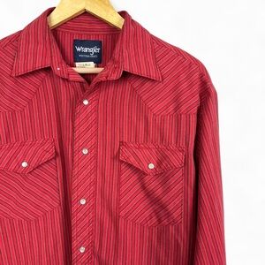 Wrangler Men's Red Western Shirt
